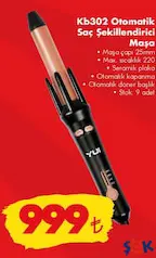 YUİ KB302 OTOMATİK SAÇ ŞEKİLLENDİRİCİ MAŞA fiyat ve kampanya bilgisi